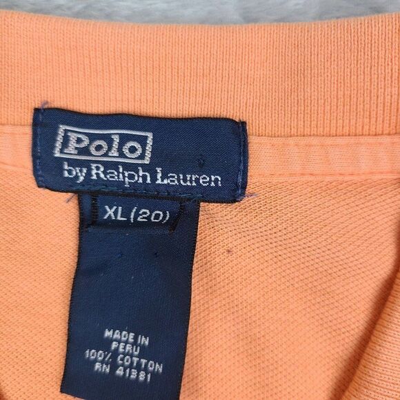 Ralph Lauren Polo Shirt Mens XL Oranger Quality‎ Goods   Classic Fit - Picture 7 of 8
